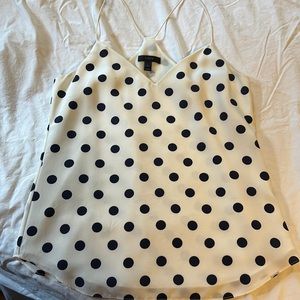 Silk polka dot cami blouse